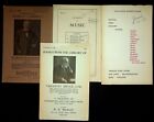 4 Catalogs From English Book Dealers 1940's Blackwell Otto Haas Charles Rare
