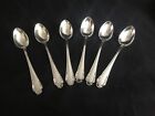Set Of 6 Vitage 1957 Swedish Sterling Silver Demitasse Spoons
