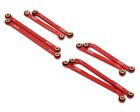 Samix TRX-4M Aluminum High Clearance Link Set (Red)