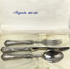 Argento Childs 3-Piece Flatware Set 800 Silver Fork Spoon Knife/ Swedish
