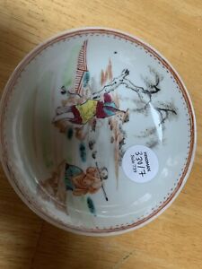 RARE ANTIQUE Exported Chinese PORCELAIN PLATE - Qing Dynasty