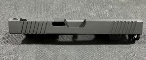 Slide for Glock 19 Gen3 RMR Cut,Front and Rear Angled Serration-BLACK w/ RMR G19