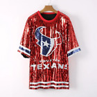 Houston Texans Game Day Sequin Shirt Jersey Dress Custom