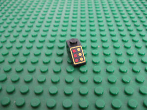 LEGO Black Slope 45 2 x 1 w/3 Red Yellow Buttons 6988 6987 6954 6195 #3040p01