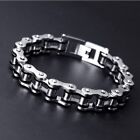 SOLID Stainless Steel Motorcycle Bike Chain Design Bracelet Men's Jewelry Gifts
