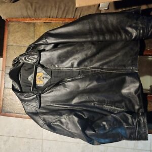 Phase 2 Leather Jacket Mens 4XL Black