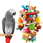 Bird Toys, Parrot Toys for Large Birds, Natural Peppered Wood African Grey