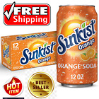 Sunkist Orange Soda, 12 Fl Oz Pack of 12 free shipping