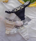 Japanese Lolita Girls Lace Panties Thong T-back Maid Bow Cute Underwear Princess
