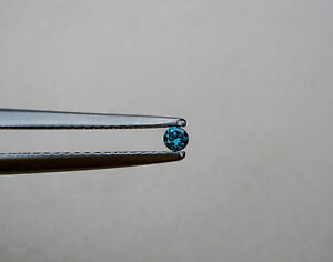 Blue Diamond Loose Faceted Natural Round 2mm