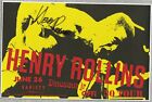 Henry Rollins autographed concert poster