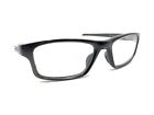 Oakley Crosslink Black Gray Rectangle Eyeglasses Frames 54-18 135 Men Women