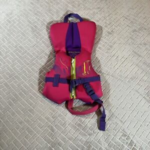 West Marine Life Vest Infant Boating Fishing Swimming Safety Life Preserver Pink
