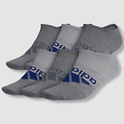 Adidas Superlite Men's Gray 6-Pair Athletic No-Show Socks Pack Shoe 6-12