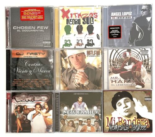 Reggaeton Latin Hip Hop Rap SEALED CD Lot Of 9 Audio Discs Puerto Rico