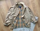 Vintage Burberry nova check harrington light jacket size L