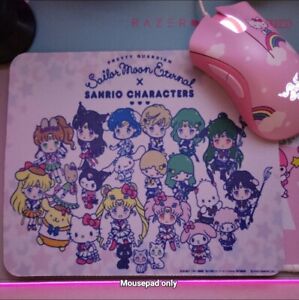 Sailor Moon X Sanrio Collaboration Mousepad Kawaii Hello Kitty Gamer Girl Cute