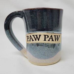 Stegall Pottery Handcrafted PAWPAW Coffee Tea Mug Cup Signed Art Stoneware USA