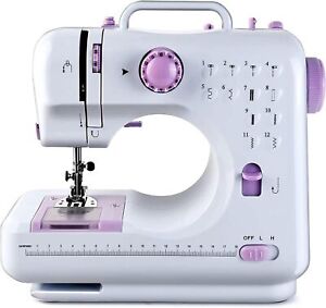 New ListingElectric Sewing Machine Portable Crafting Mending Machine 12 Built-In Stitches