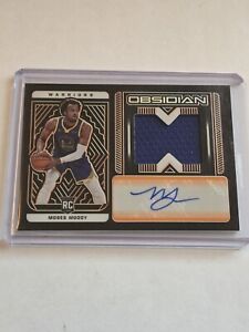 New ListingMoses Moody #230 Obsidian Rookie Patch Auto /35 Golden State Warriors