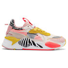 Puma RsX Unexpected Mixes Lace Up  Womens Pink, Yellow Sneakers Casual Shoes 371