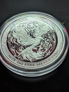 2023 Niue 1 oz Phoenix Silver Coin .999 Fine Comes W/ Free Capsule