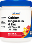 Nutricost Calcium Magnesium Zinc with Vitamin D3 Powder (30 Serv) (Fruit Punch)