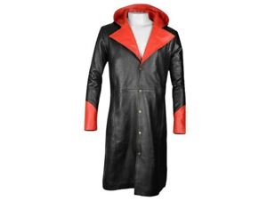 DEVIL MAY CRY - DANTE 100% GENUINE COWHIDE LEATHER TRENCH COAT