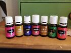 Young Living Essential Oils Lot Of 7 Full Size 15ml Oils Opened Partially Used