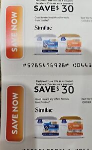 Similac Formula Coupons Checks $70 Total - Expires 07/20/24