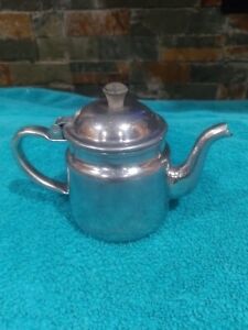 Vintage Vollrath Stainless Steel 6810 Teapot/Creamer with Flip Lid