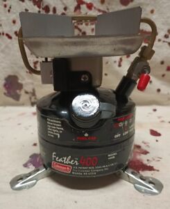Coleman Peak 1 Feather 400 Stove USA Unfired Unfueled Poor Storage Ware & Marks