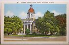 Florida FL Marianna Jackson County Court House Postcard Old Vintage Card View PC