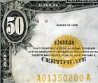 HGR SUNDAY 1928 $50 ((Gold Certificate RARE $50)) HIGH GRADE