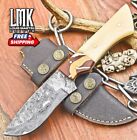 New ListingHand Forged Skinner Knife Rain Drop Damascus Bone Survival Closeout