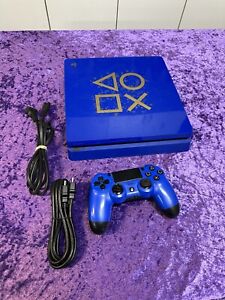 Sony PlayStation 4 Slim 1TB - Days of Play Blue Limited Edition W/ Controller