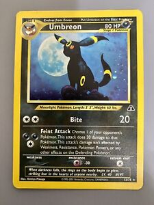 Umbreon 13/75 Neo Discovery Set Holo Rare Vintage Pokemon Card - SWIRL