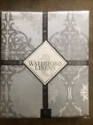 $90 LUXURY WATERFORD LINENS TABLECLOTH ROUND 90” For 6 To 8 People Grayish Blue