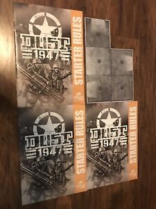 Dust tactics 1947 Studio 3 New Starter Rule Book and 1 building Tile, look & see