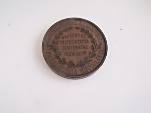 1876 International Exhibition Bronze Medal Awarded by Centennial Commission