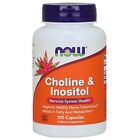 NOW Foods Choline & Inositol, 500 mg, 100 Capsules