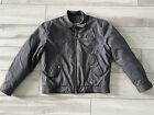 Vintage 80's Members Only Cafe Racer Bomber Jacket Size 40 Gray CLEAN!