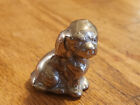 Vintage solid brass dog pointer puppy 1 1/2