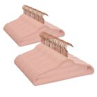 Better Homes & Gardens Non-Slip Velvet Clothing Hangers, 100 Pack, Pink