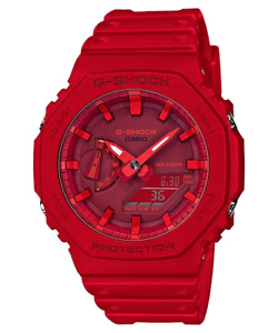 Casio G-Shock GA2100-4A Analog Digital Red Watch Lightweight analog series