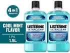 Pack of 2 Listerine Ultraclean Antiseptic Gingivitis Mouthwash Cool Mint, 1.5L