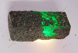 Large Natural Green Emerald 109 Ct Uncut Rough Earth Mind CERTIFIED Gemstone