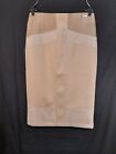 Marc New York Women's Midi Pencil Faux Leather/Suede/Snake Beige Size M Skirt