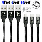 Heavy Duty Micro USB Fast Charge Data Sync Cable Cord For Samsung Android HTC LG