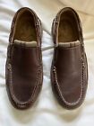 Bass Loafers Men’s Size 9 Wide Brown Leather Loafer Slip On Shoes